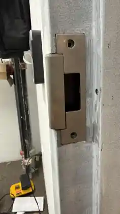Electric strike and steel frame preparation